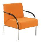 SPA 1 chrom, koženka AN 030 - koženka oranžová